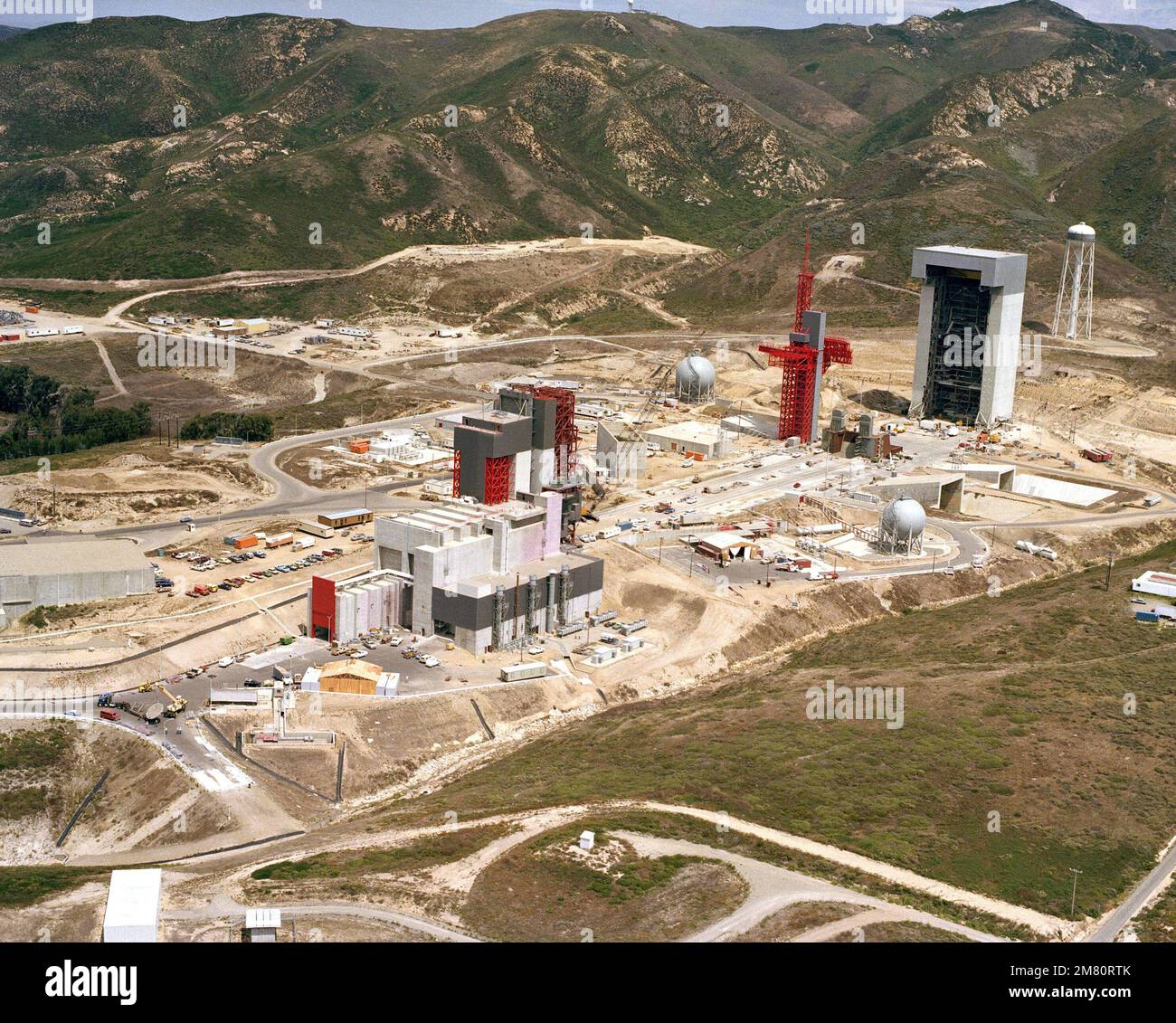 An overall aerial view of the Space Launch Complex 6 (SLC-6