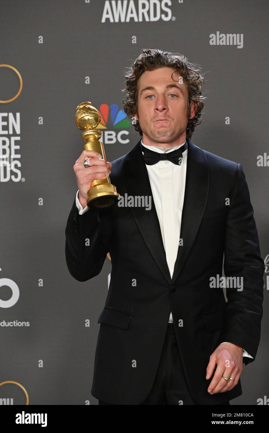 Los Angeles, USA. 10th Jan, 2023. Jeremy Allen White, Best Actor in a