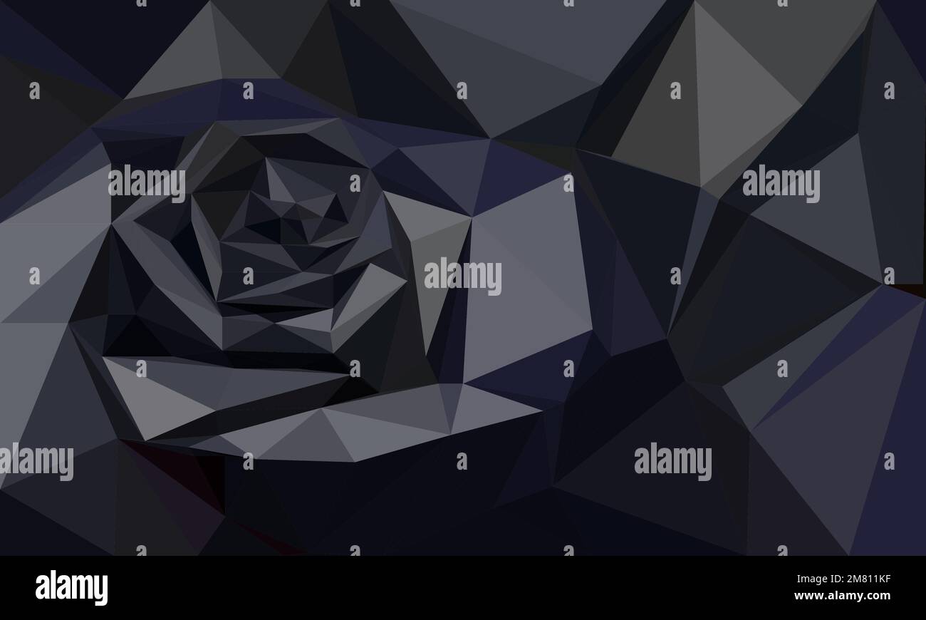 Low poly black, dark rose background, luxury monochrome wallpaper, rich ...
