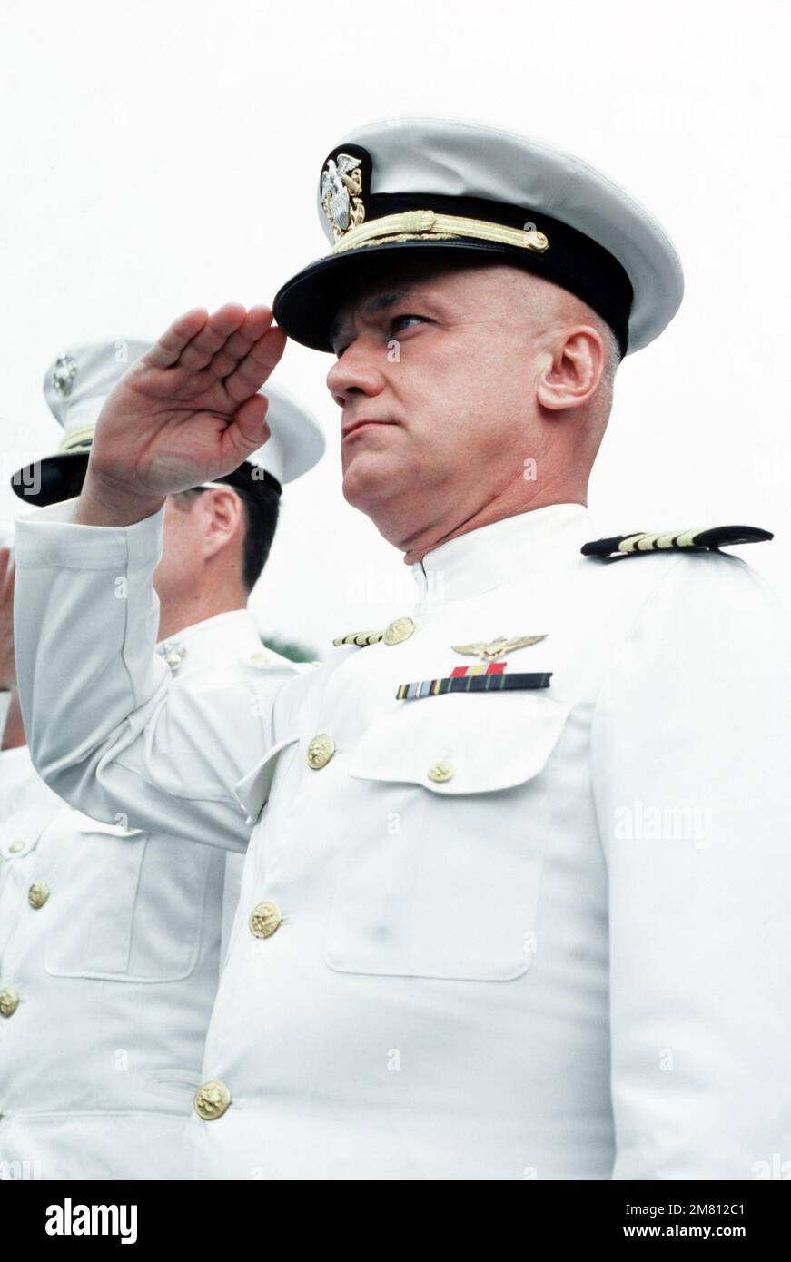 Naval officer stands attention hi-res stock photography and images - Alamy