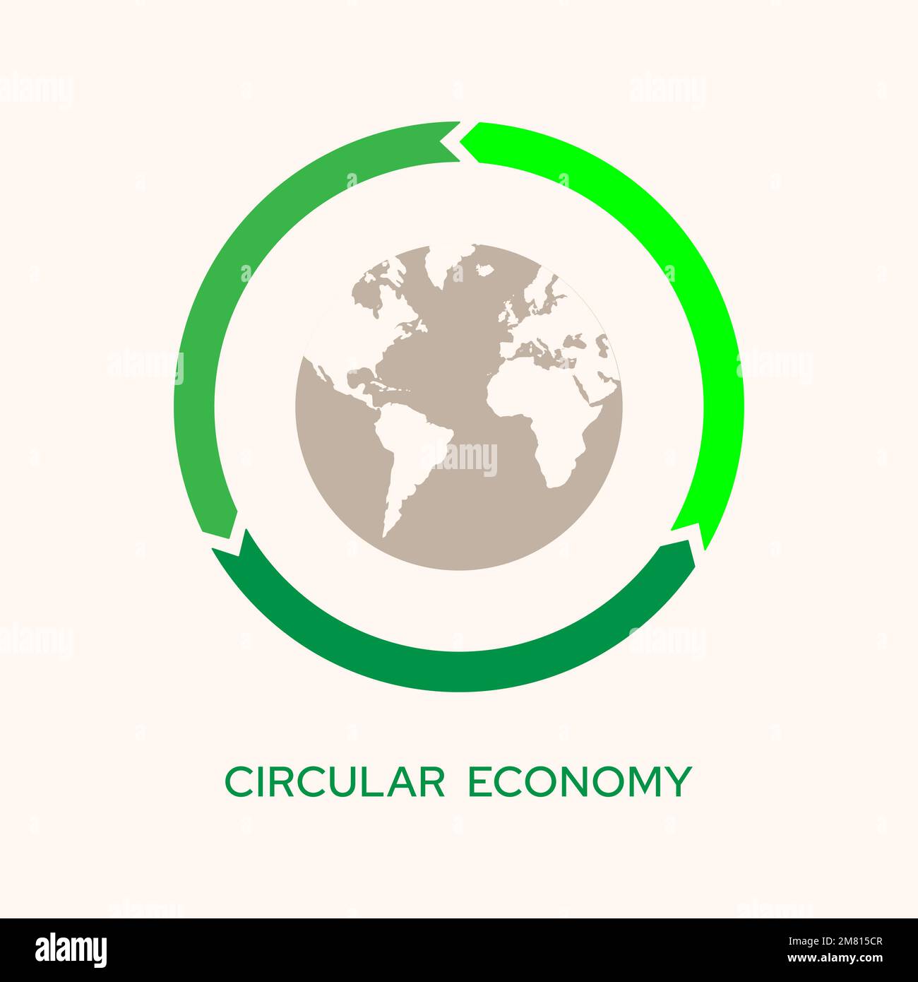 Circular economy symbol icon. Vector illustration Stock Vector Image