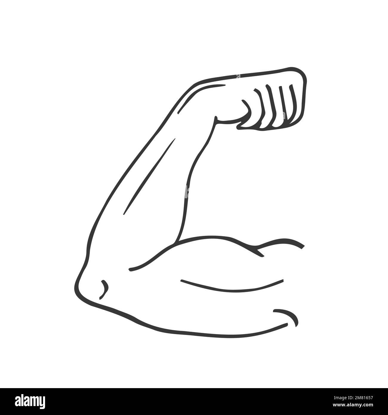 https://c8.alamy.com/comp/2M81657/handdrawn-strong-arm-doodle-icon-hand-drawn-black-sketch-sign-symbol-decoration-element-white-background-isolated-flat-design-2M81657.jpg
