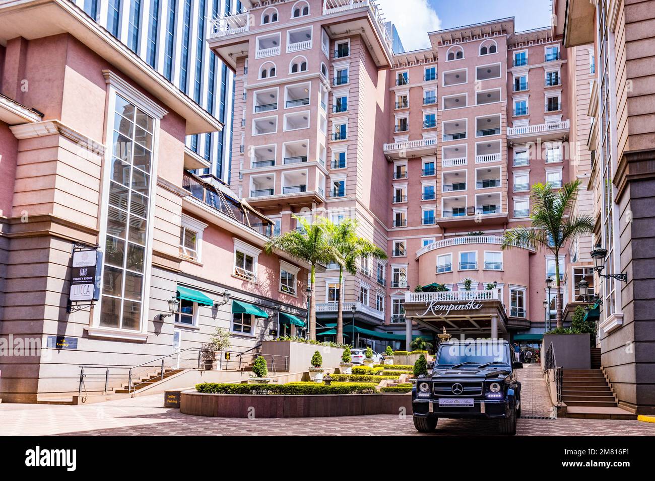 Villa Rosa Kempinski Kempinski has been welcoming guests to spectacular destinations in the most stunning style. Together we’ve explored the world and Stock Photo