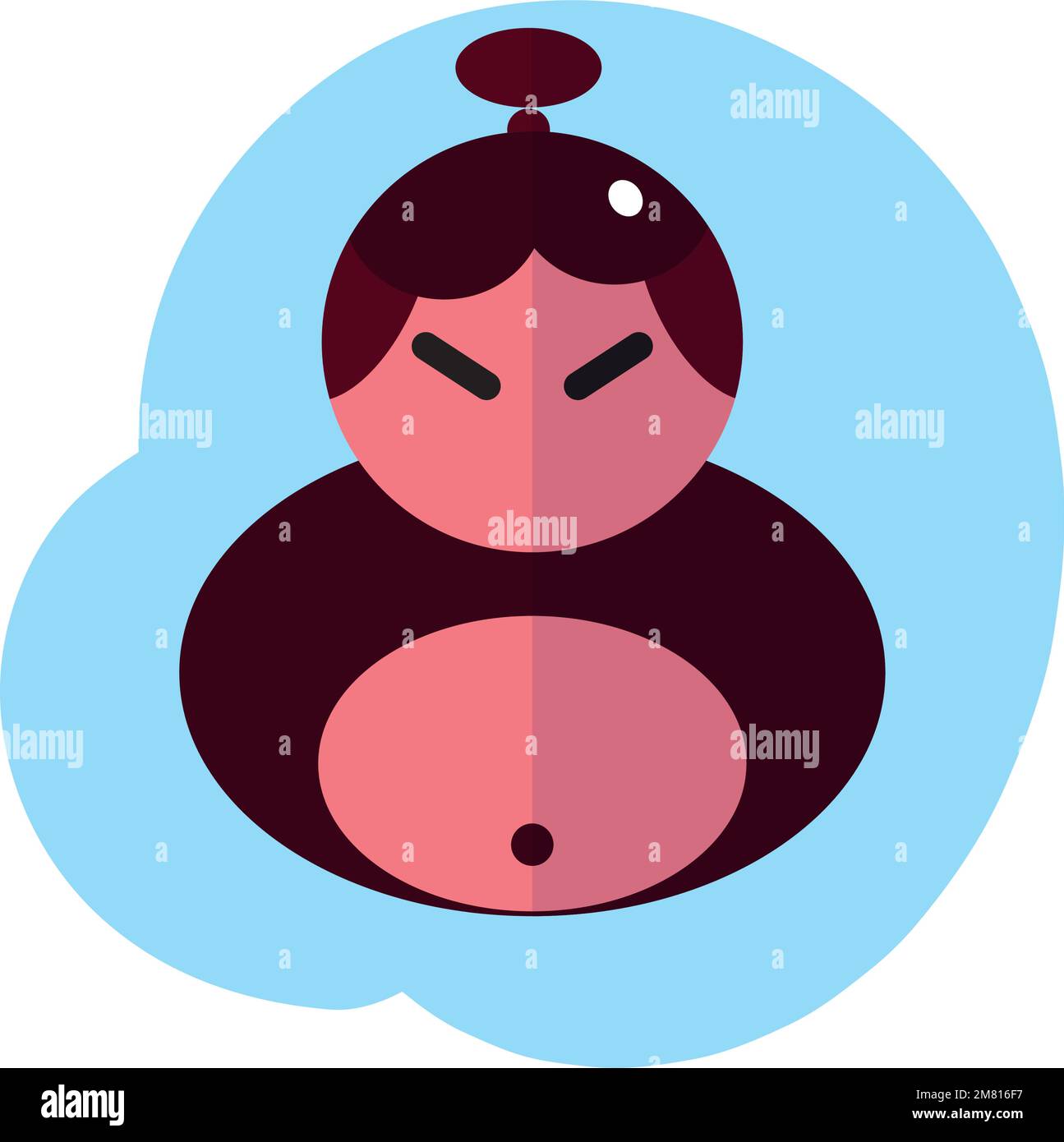 Isolated sumo fighter character icon Vector illustration Stock Vector ...