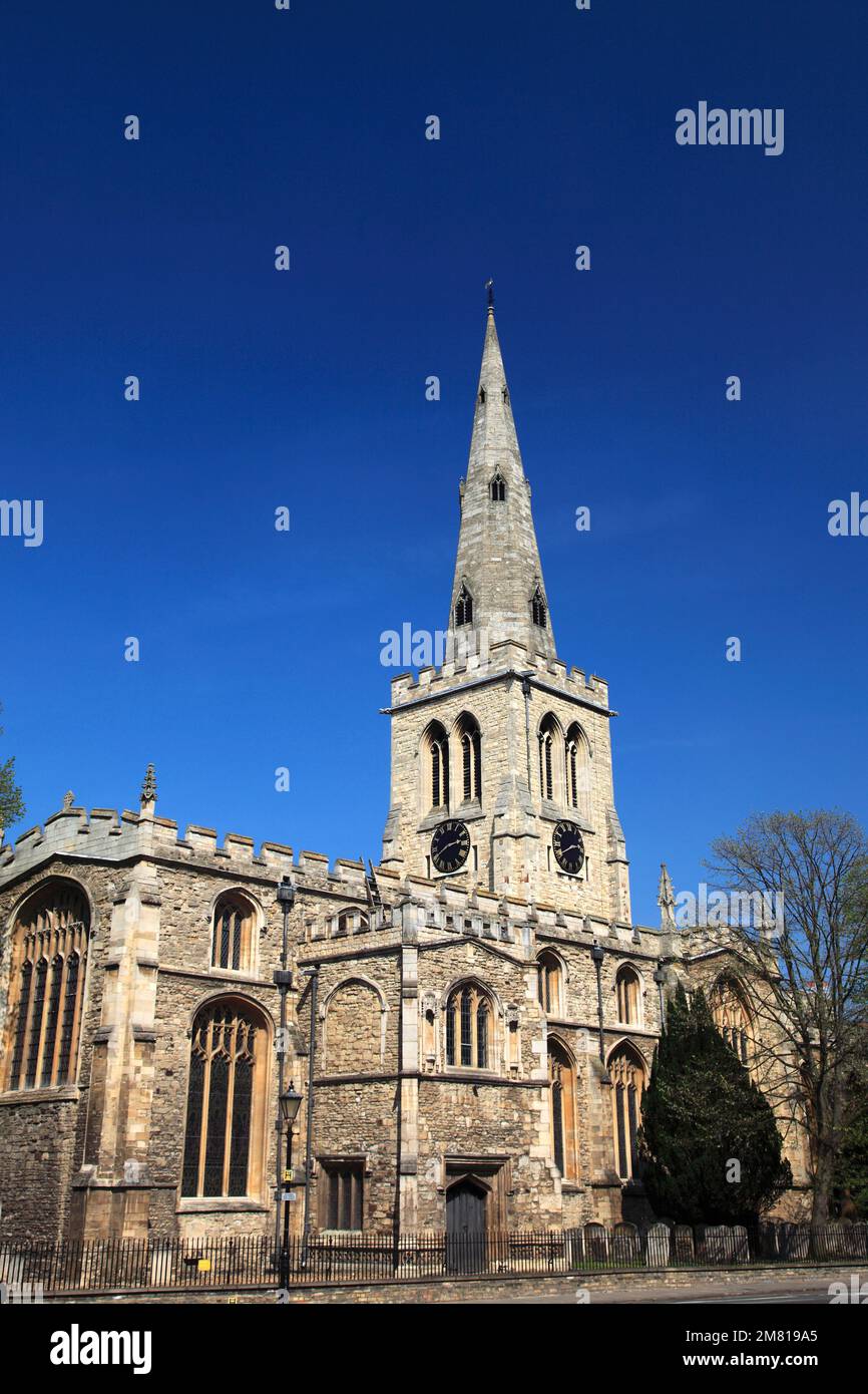 Summer, St Pauls parish church, Bedford town; Bedfordshire; England; UK ...