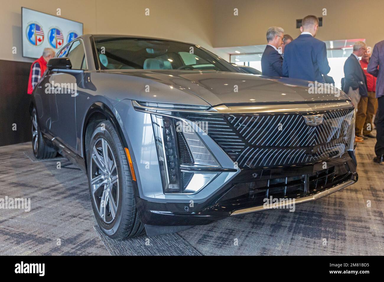 Pontiac, Michigan, USA. 11th Jan, 2023. The Cadillac Lyriq was runner