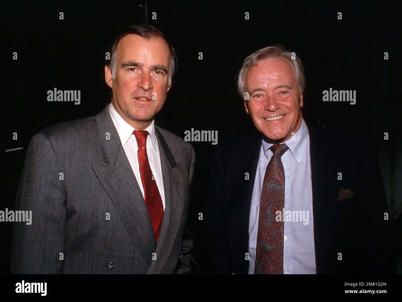 Jerry Brown and Jack Lemmon Circa 1980's Credit: Ralph Dominguez ...