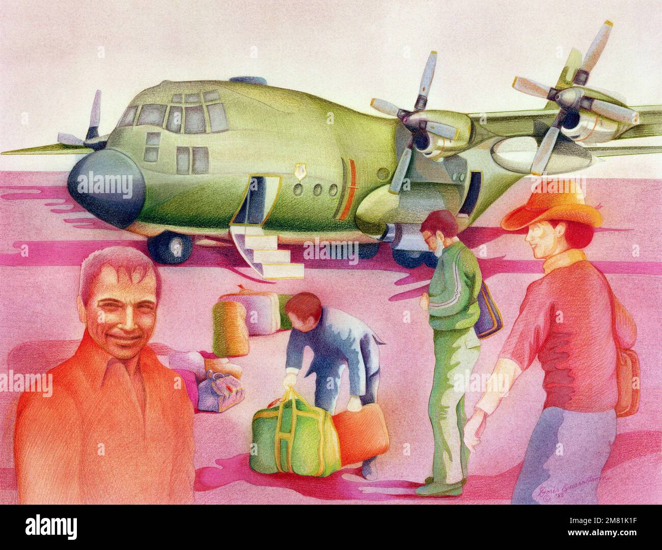 Artwork "Air Force Artist" Artist Doris Quarstrom, US Air Force Art