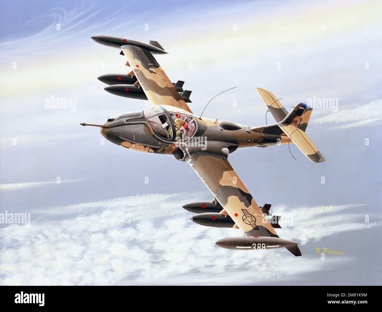 Artwork "Mike's Machine" Artist Bob Moreau, US Air Force Art