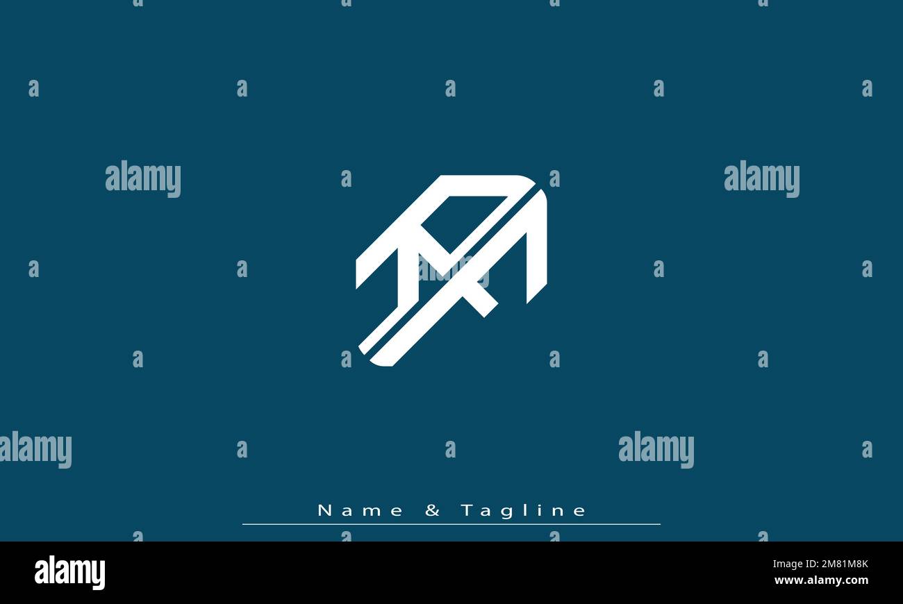 Alphabet letters Initials Monogram logo RF , FR Stock Vector