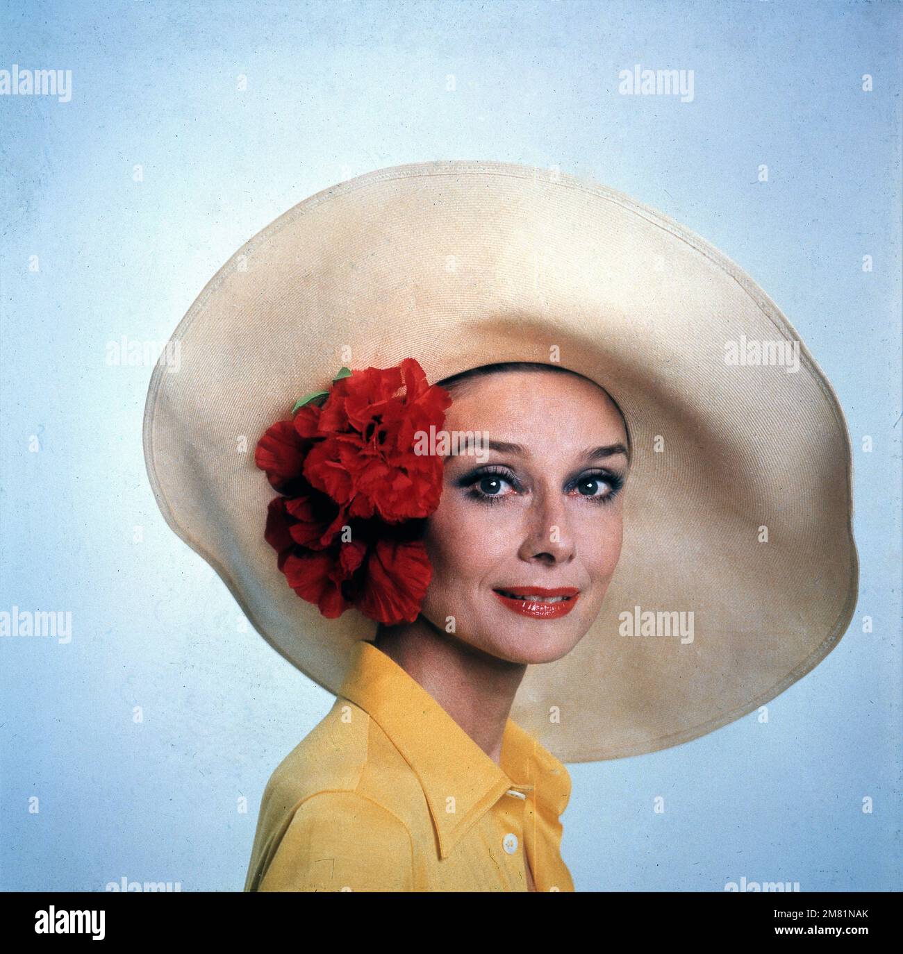 AUDREY HEPBURN Portrait in the TV Movie LOVE AMONG THIEVES 1987 director ROGER YOUNG Lorimar Productions / Robert Papazian Productions / American Broadcasting Company (ABC) Stock Photo