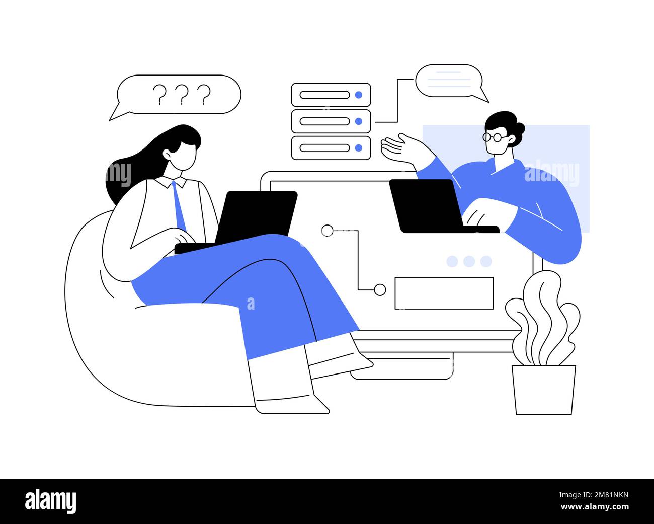 Online big data courses abstract concept vector illustration Stock ...
