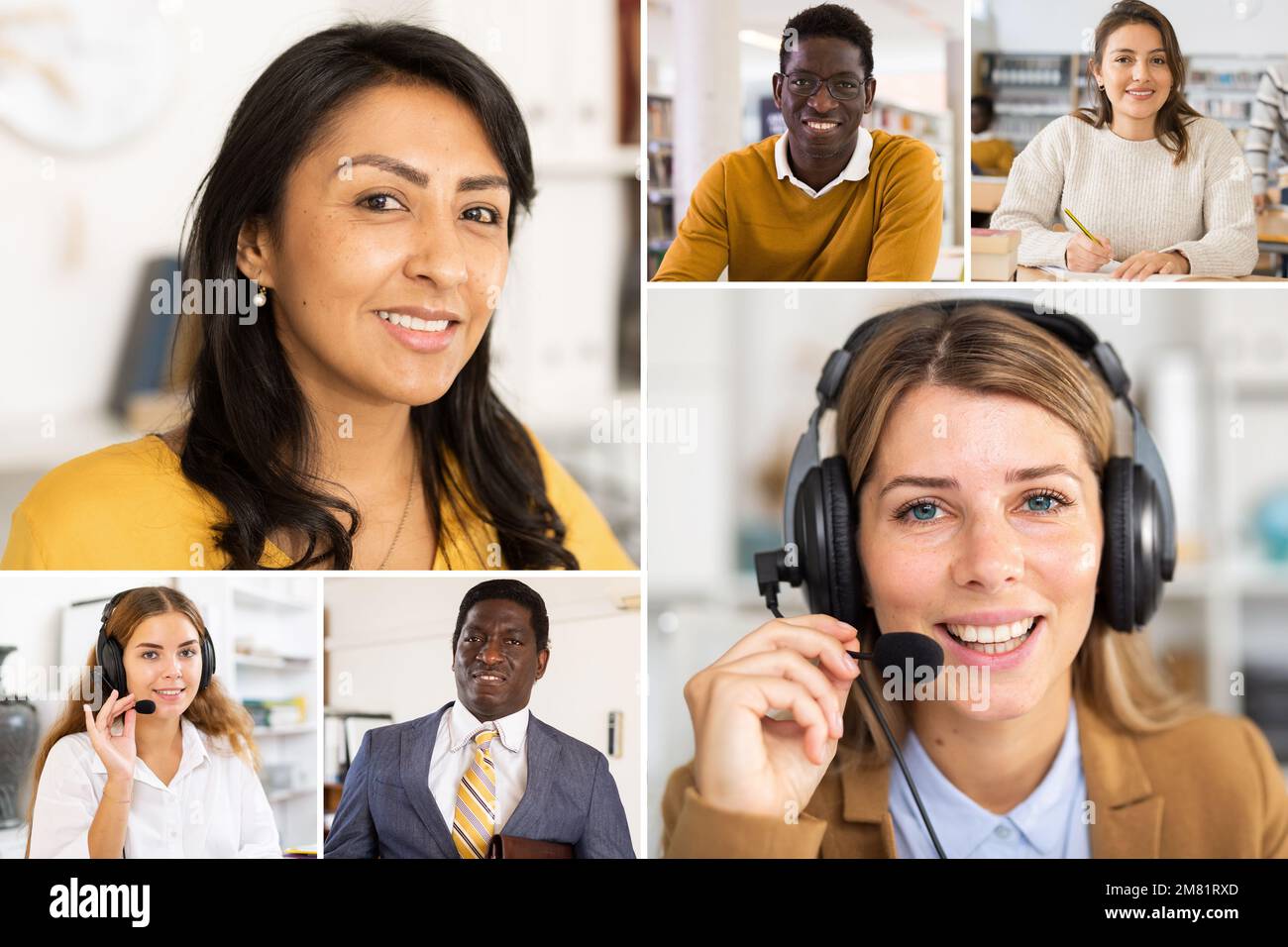 Screen of computer during online video conference Stock Photo - Alamy