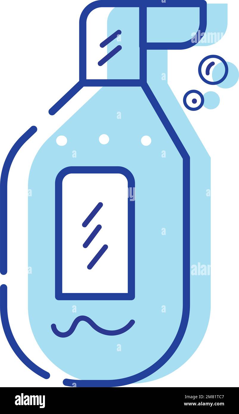 Isolated liquid soap bottle cleanliness icon Vector Stock Vector Image ...