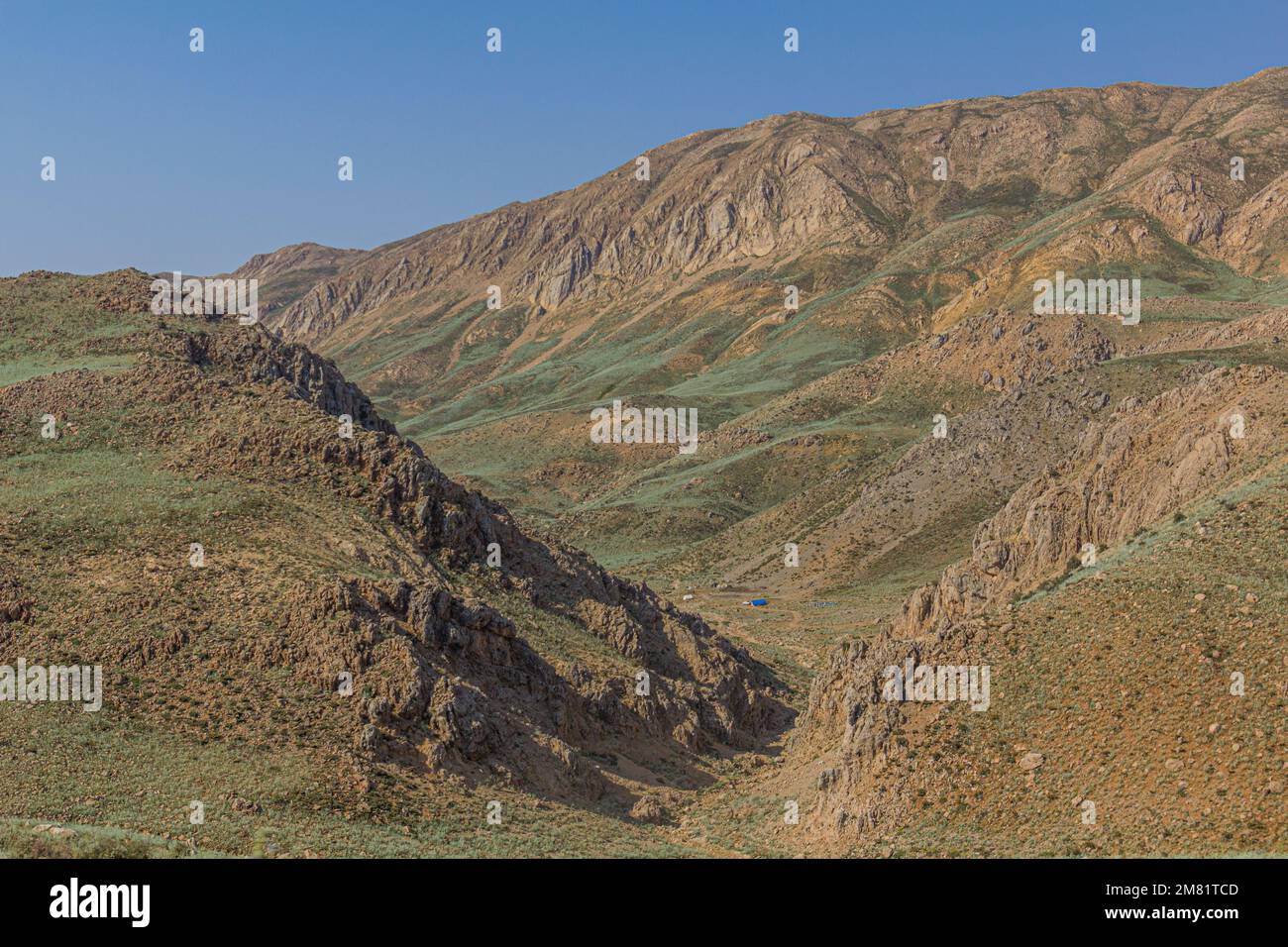 Landscape of Zagros mountains, Iran Stock Photo