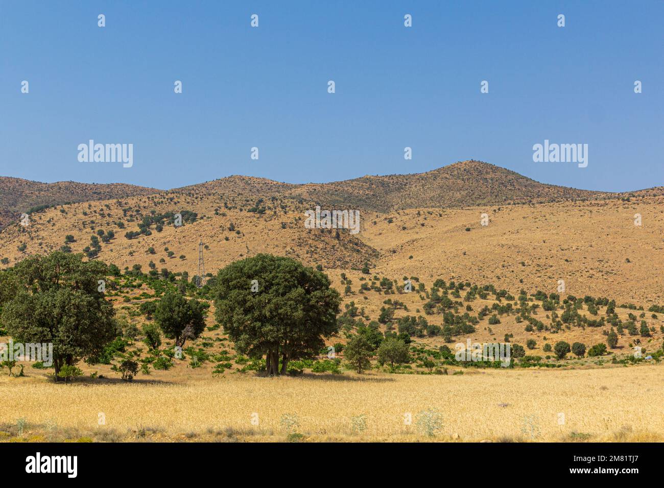 Landscape of Zagros mountains, Iran Stock Photo