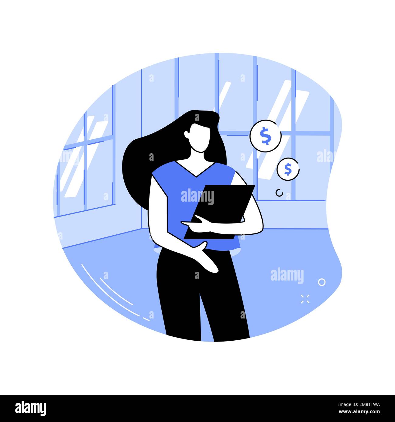 Tenant and landlord representation isolated cartoon vector