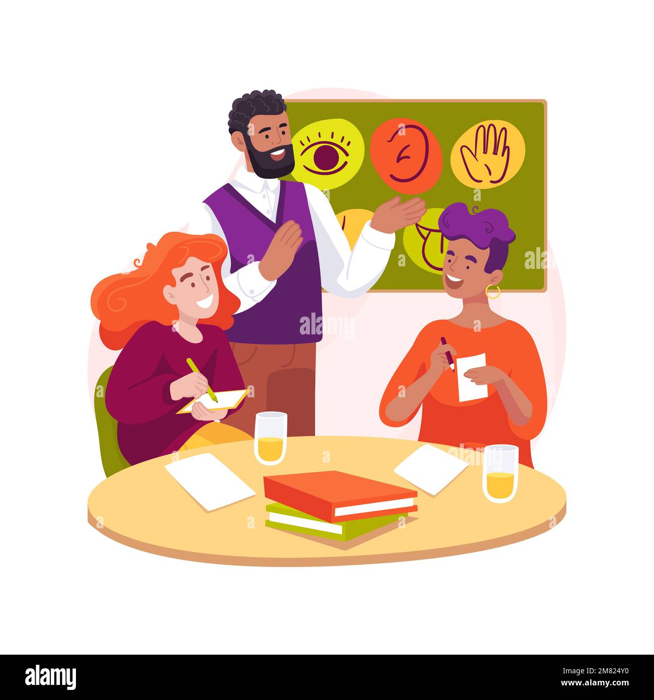 Educational specialist service isolated cartoon vector illustration Educational specialist service isolated cartoon vector illustration
