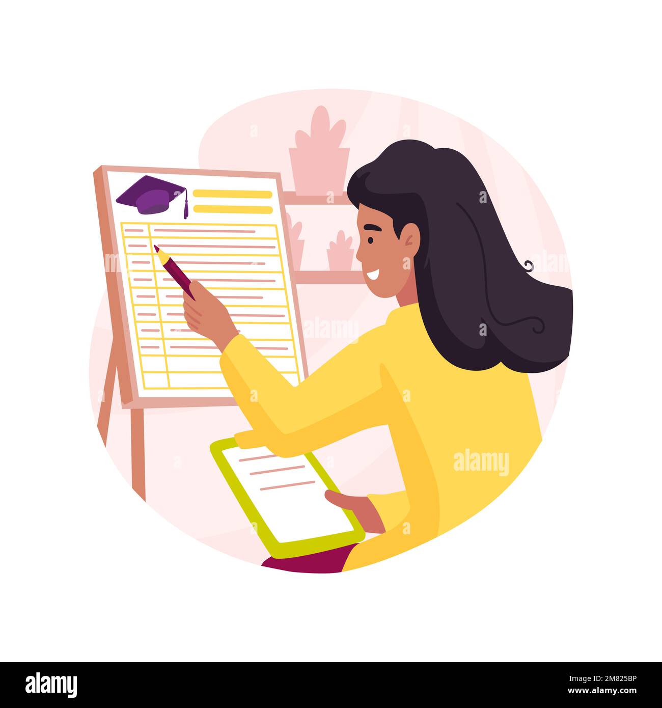 Official transcript isolated cartoon vector illustration stock vector