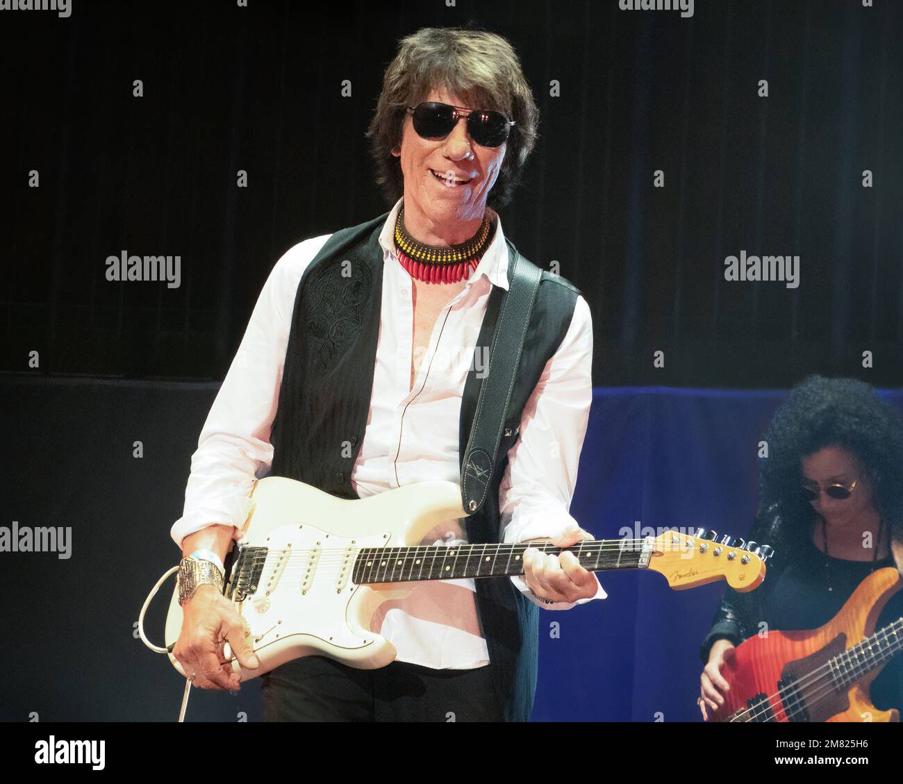 Jeff Beck playing live in 2022 Stock Photo