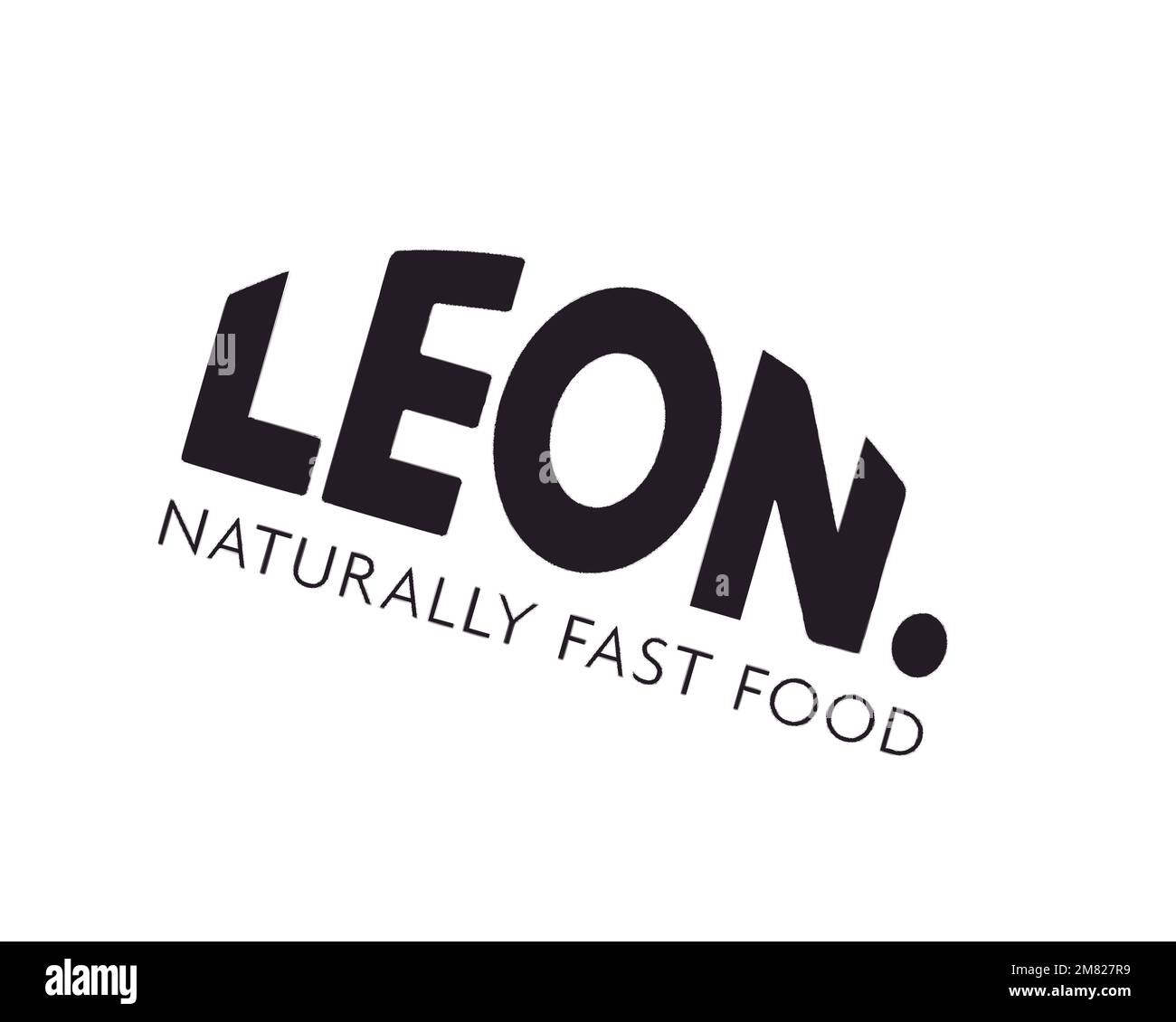 Leon Restaurants, Rotated Logo, White Background B Stock Photo Alamy