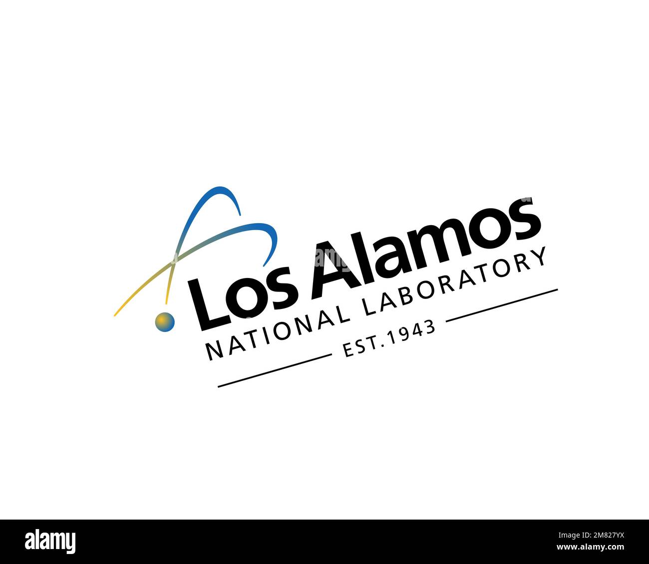 los-alamos-national-laboratory-rotated-logo-white-background-stock