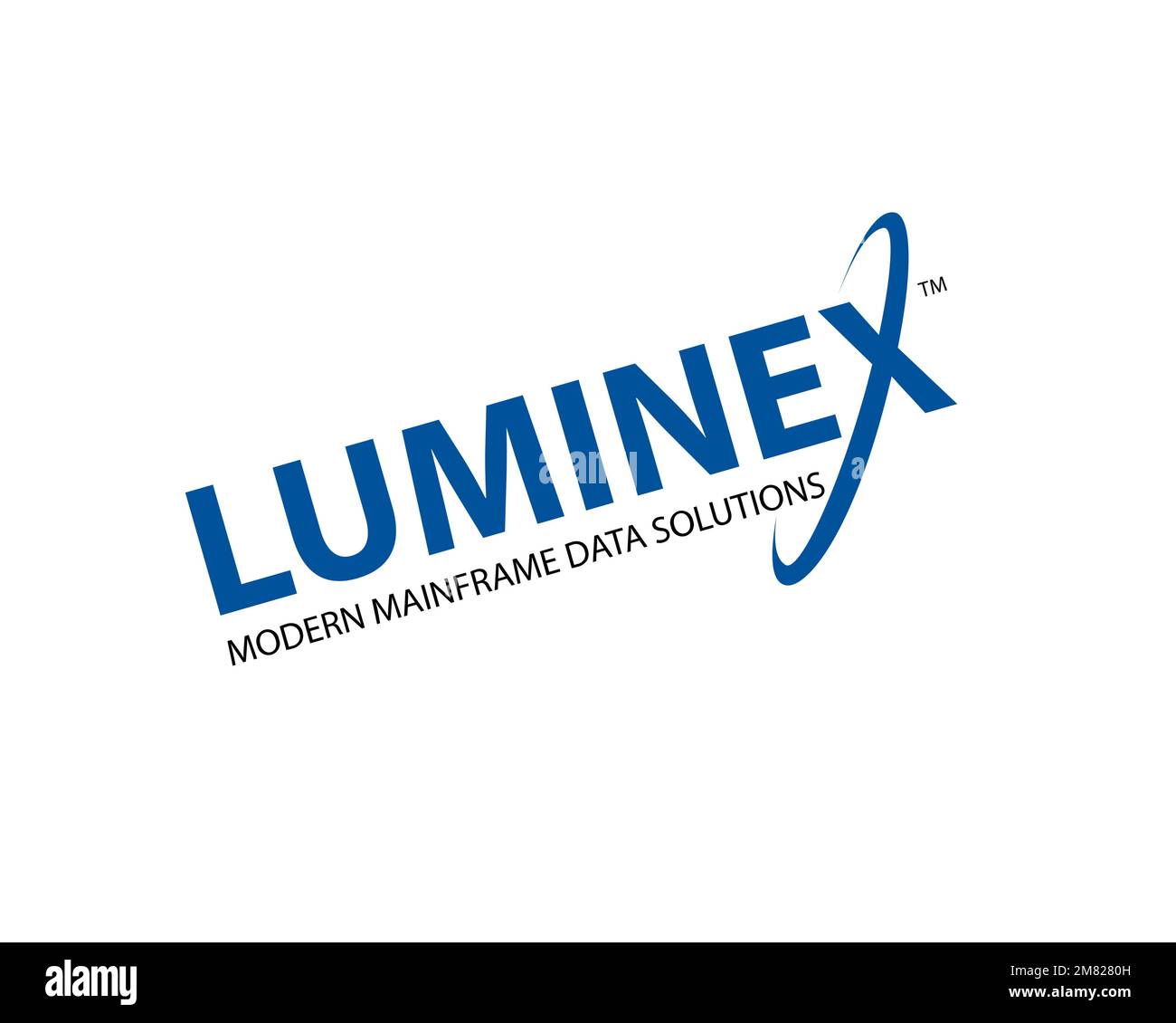 Luminex Software Inc. rotated logo, white background Stock Photo Alamy