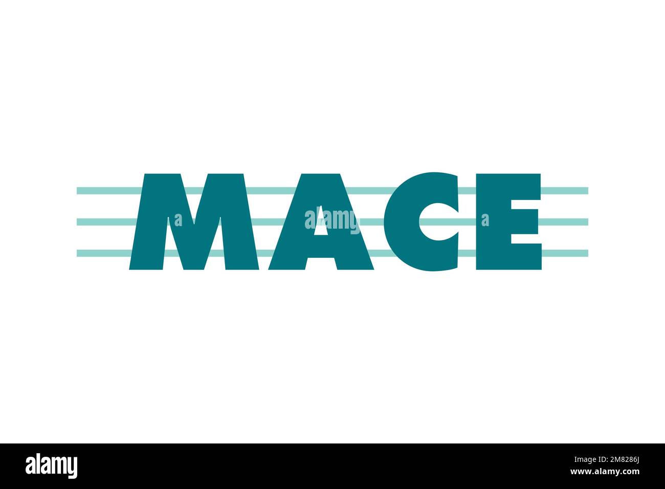 Mace shop logo white background stock photo alamy