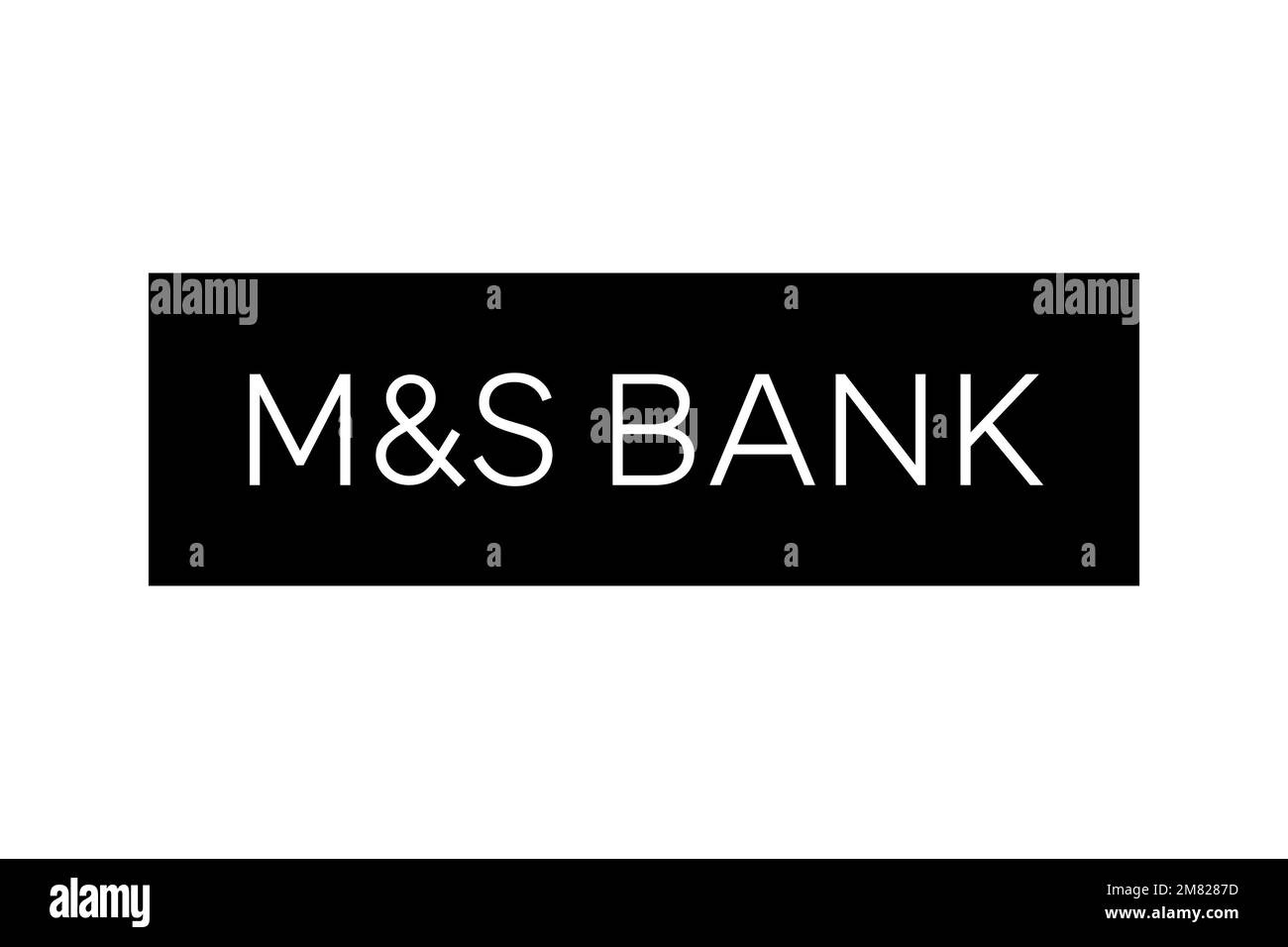 M&S Bank, Logo, White background Stock Photo Alamy