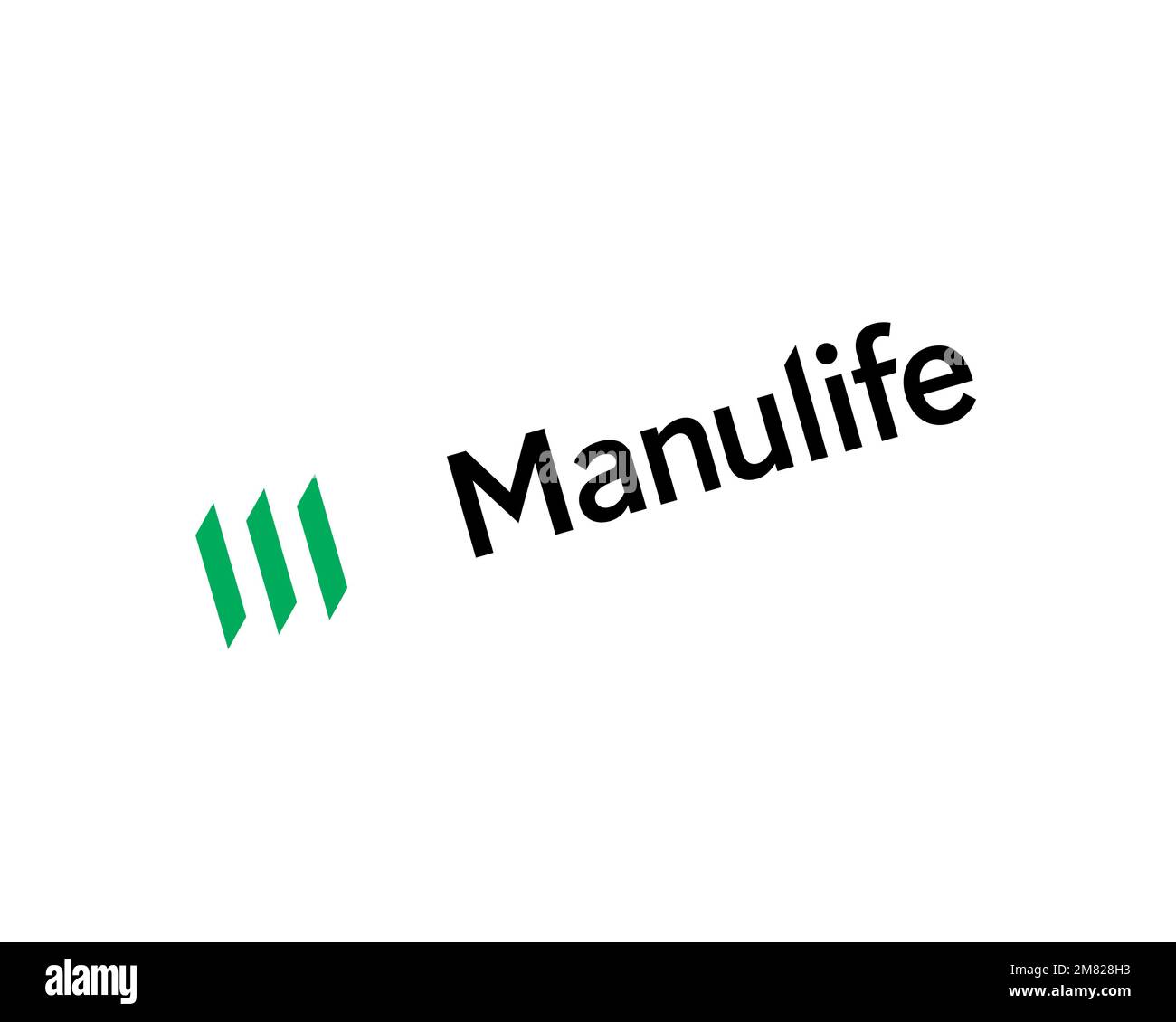 Manulife, Rotated Logo, White Background Stock Photo Alamy