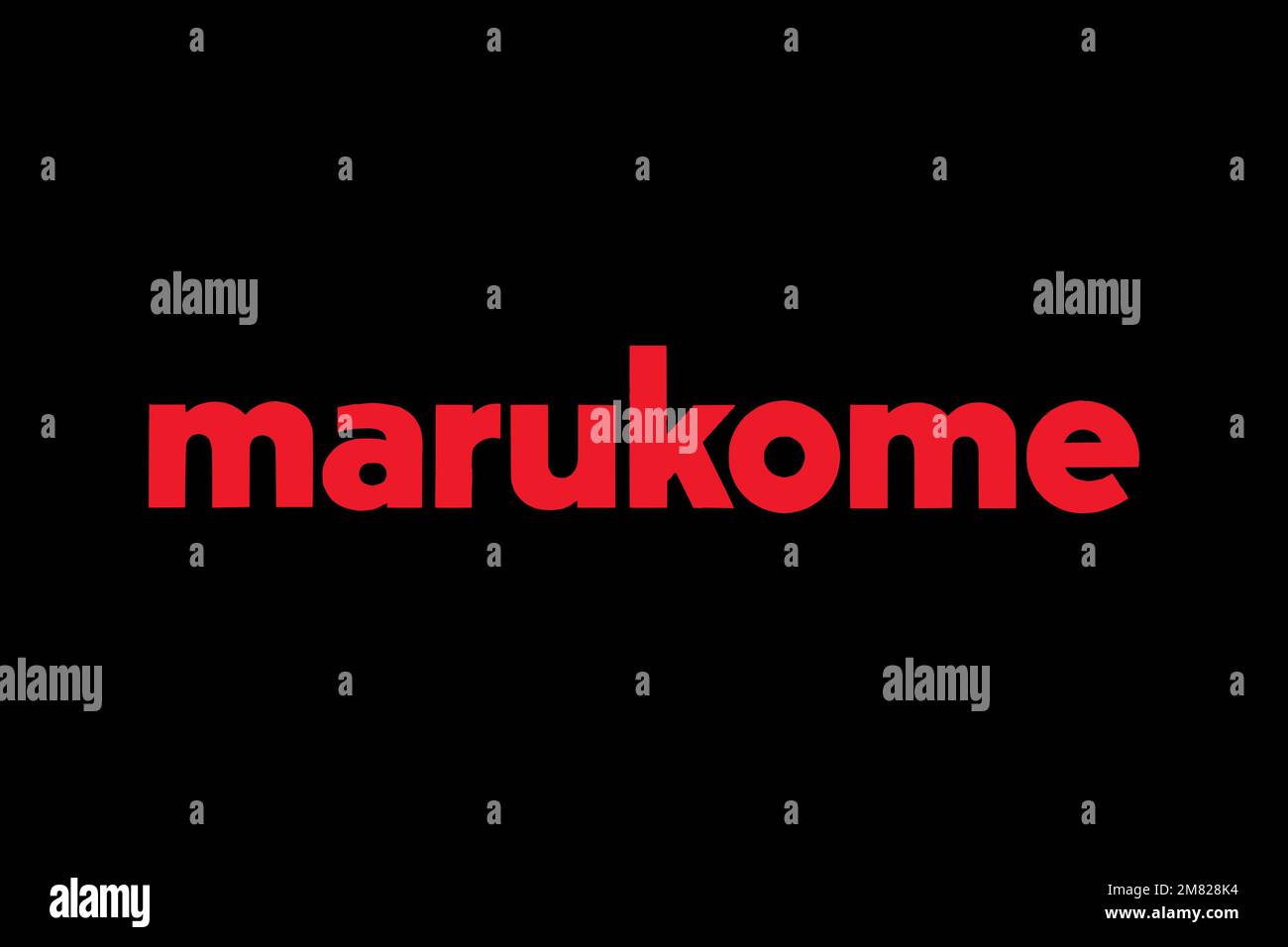 Marukome, Logo, Black background Stock Photo - Alamy