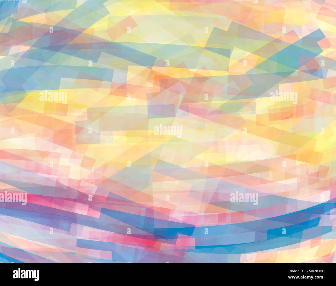 Abstract multicolor artistic background with chaotic stripes. Vector graphic pattern. CMYK colors Stock Vector