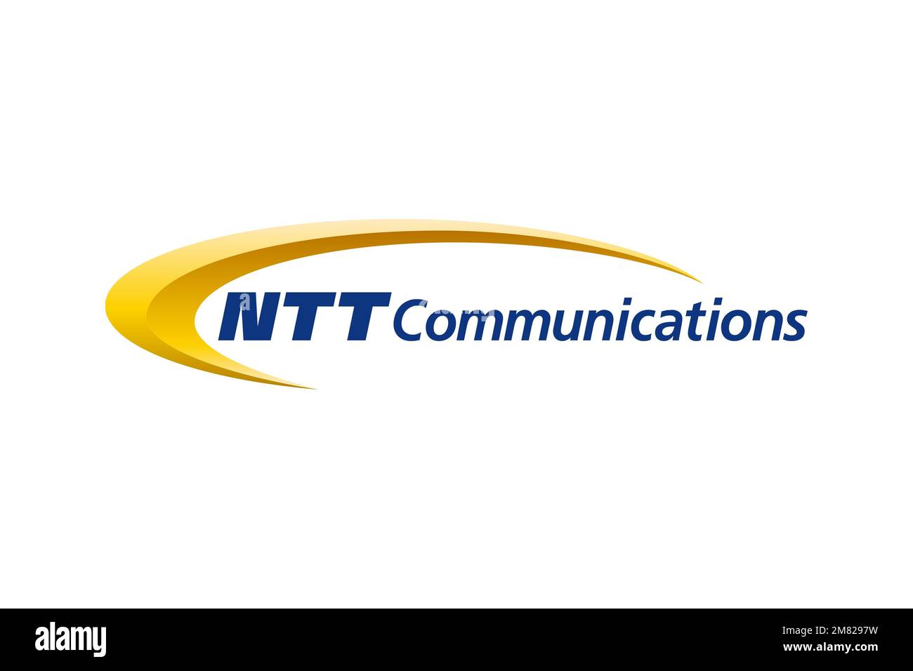 NTT Communications, Logo, White background Stock Photo