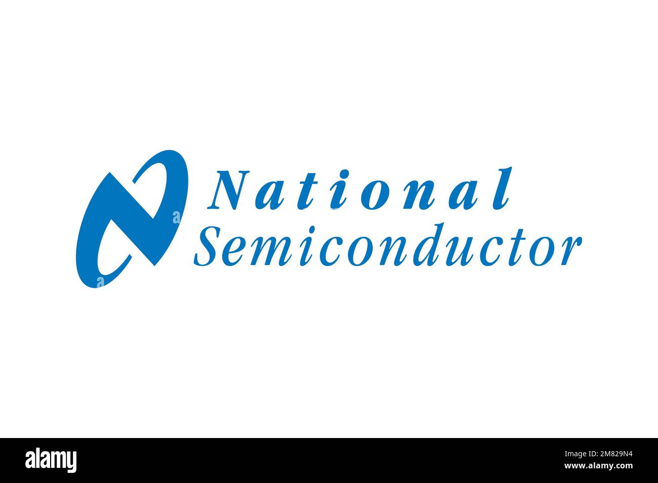 National Semiconductor, Logo, White background Stock Photo Alamy
