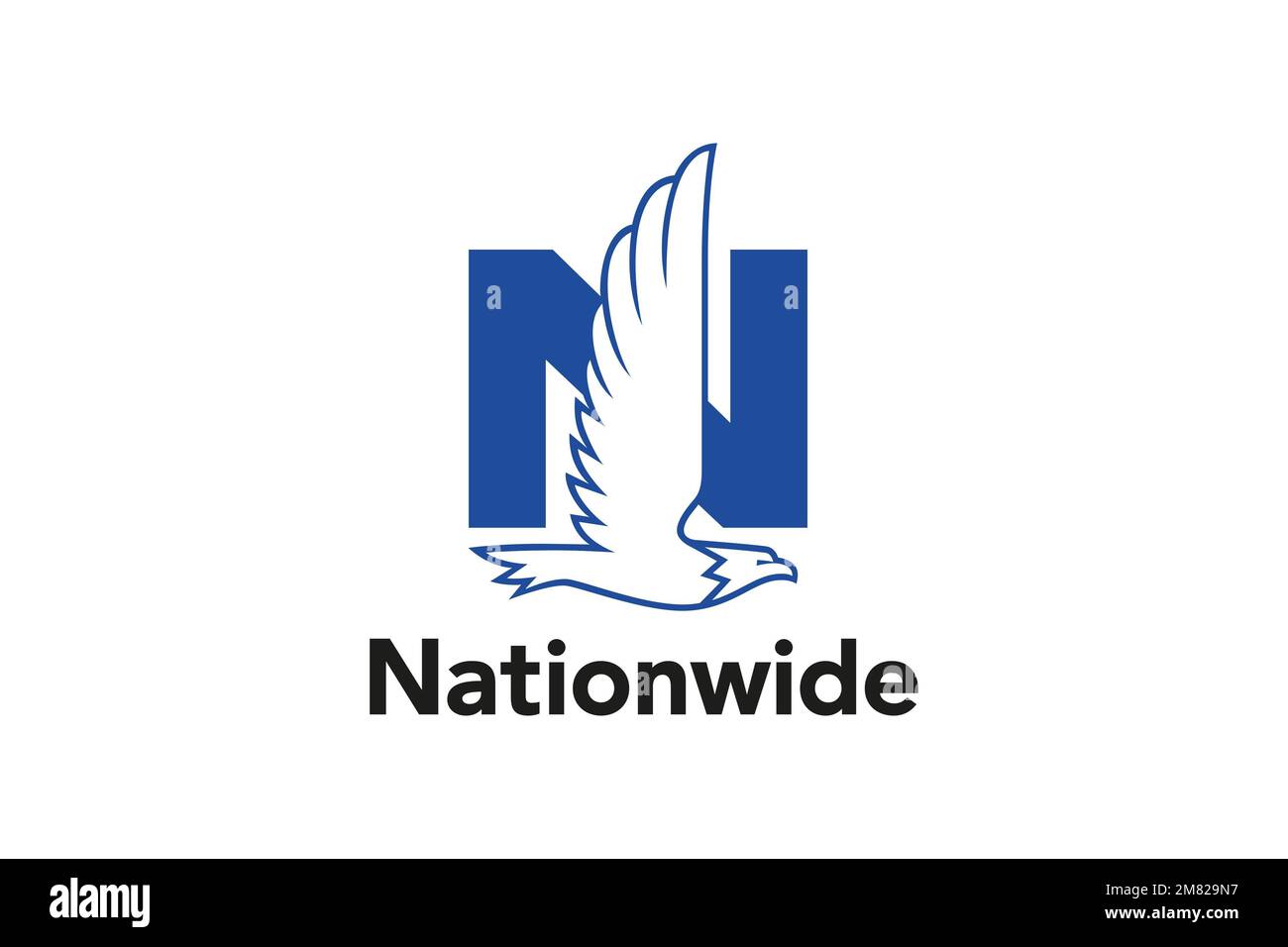 Nationwide Mutual Insurance Company, Logo, White Background Stock Photo
