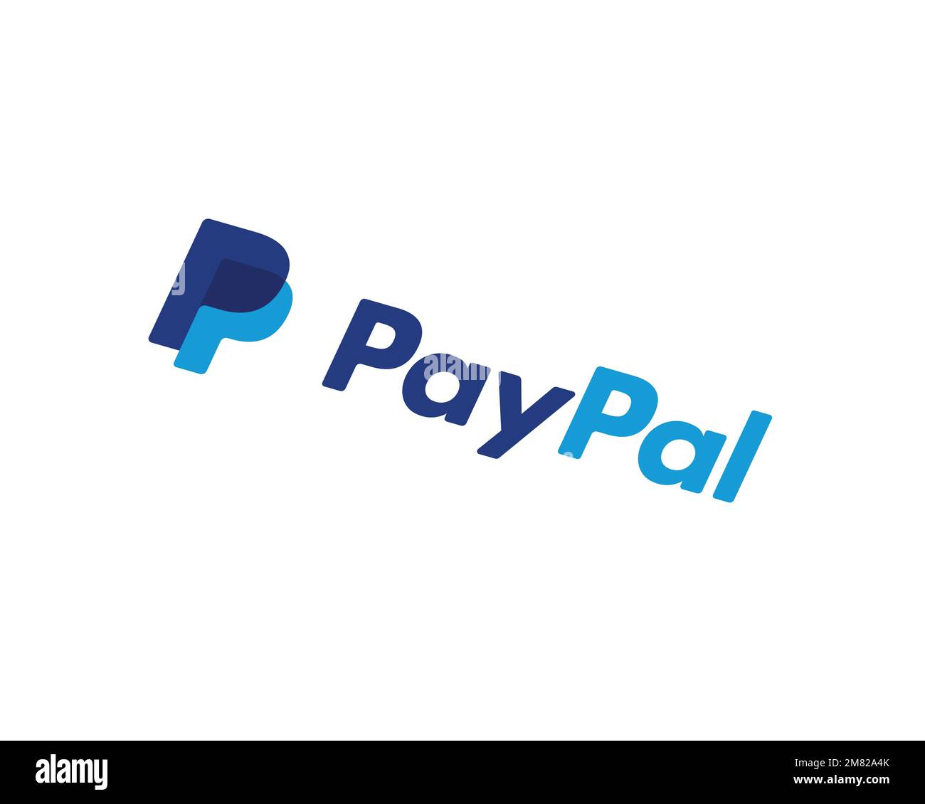 PayPal, Rotated Logo, White Background B Stock Photo - Alamy