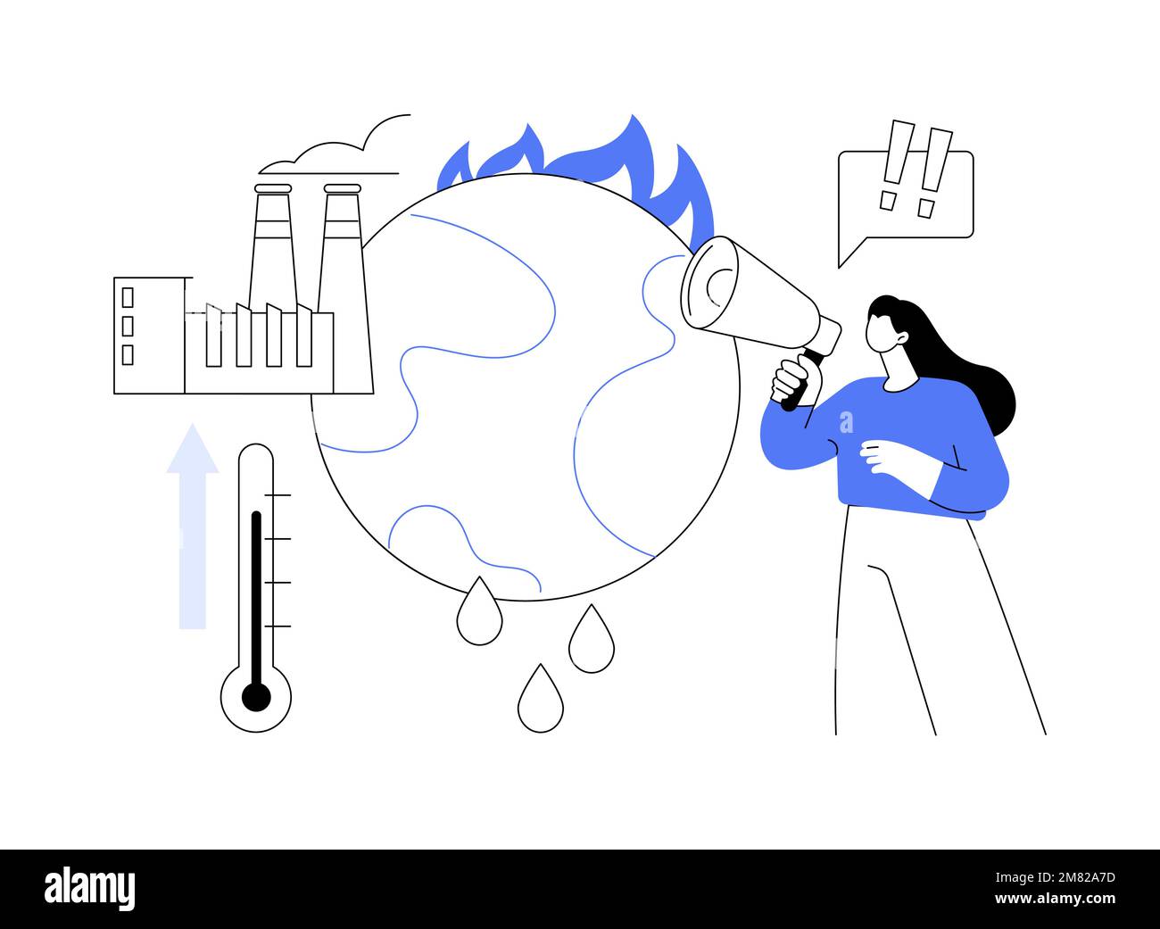Global warming abstract concept vector illustration Stock Vector Image ...