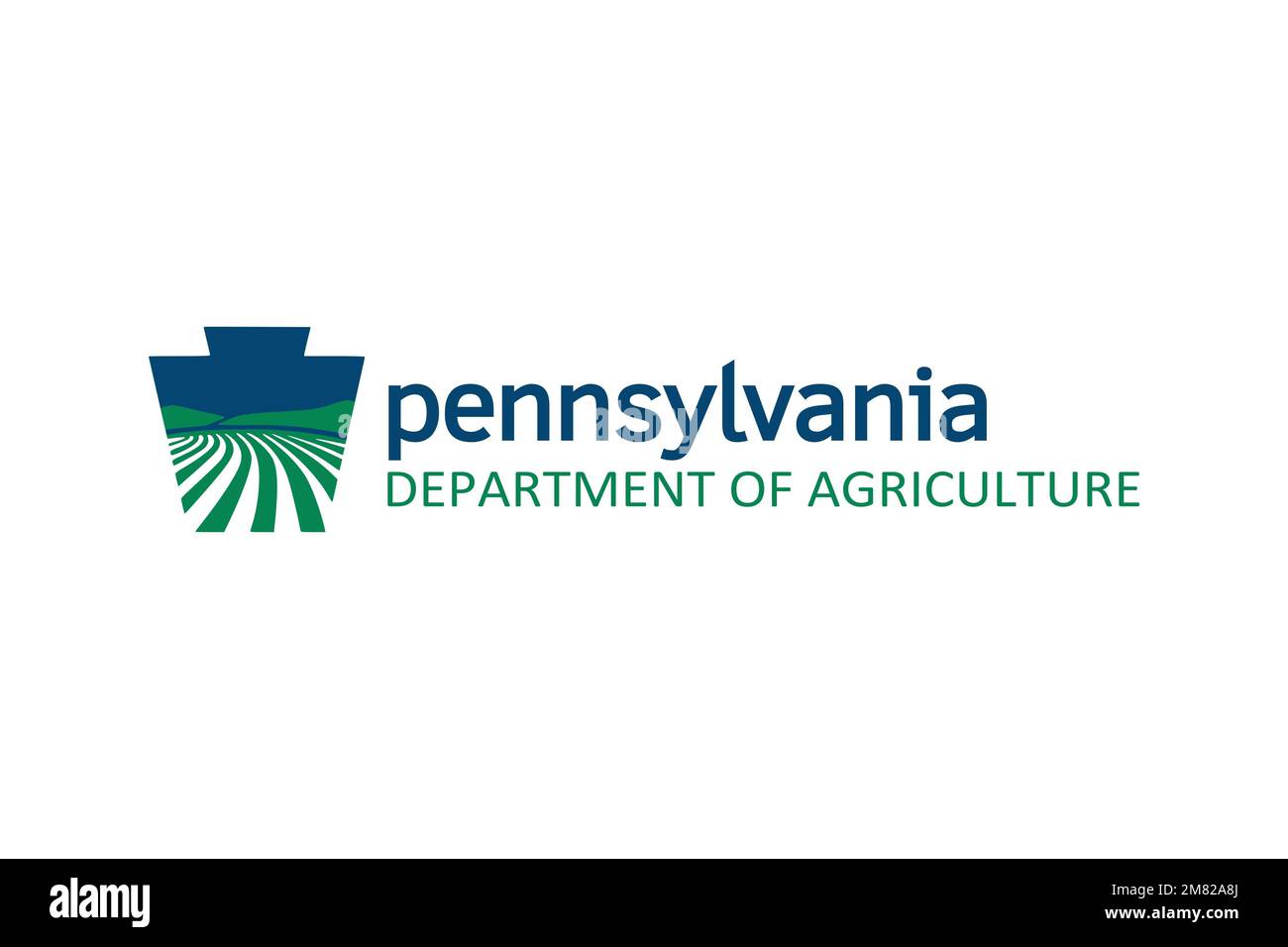 Pennsylvania Department of Agriculture, Logo, White Background Stock