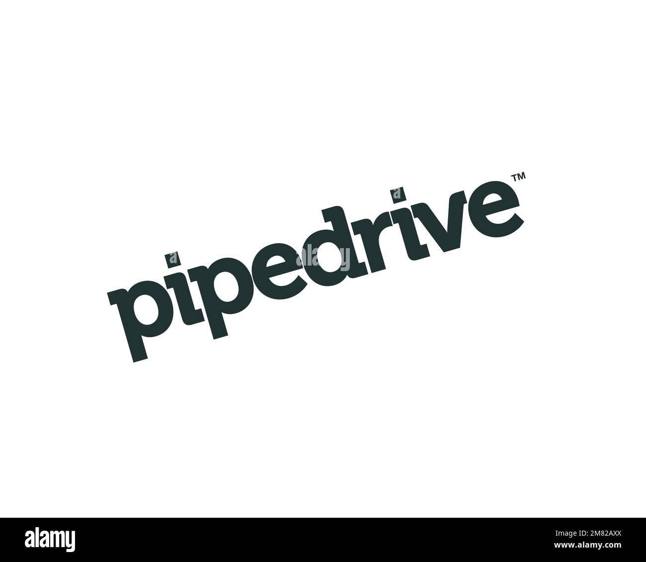 Pipedrive, rotated logo, white background Stock Photo Alamy
