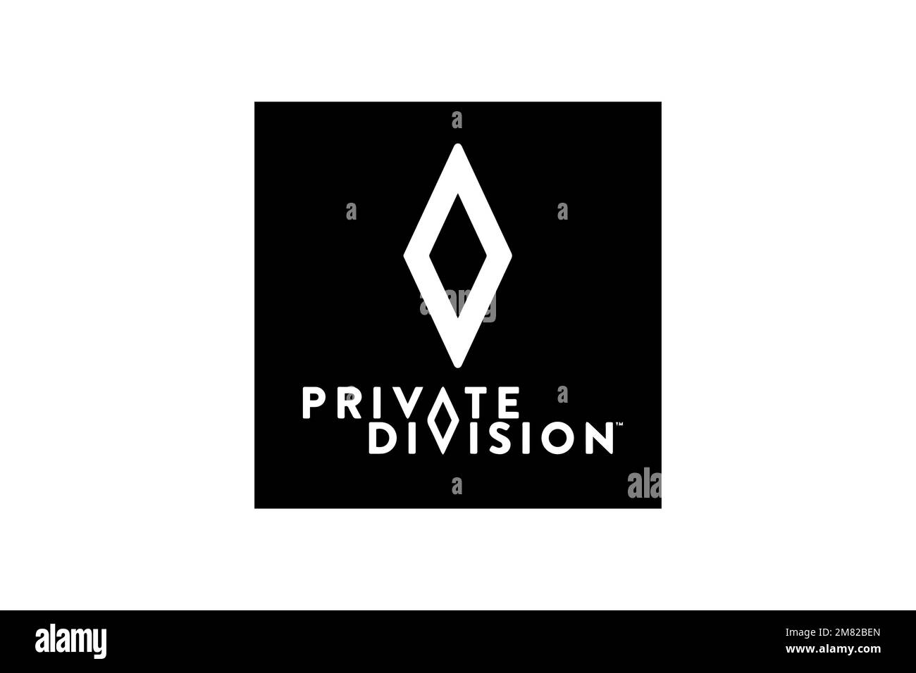 Private Division, Logo, White Background Stock Photo