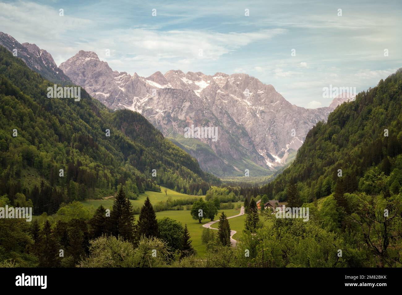Panorama alps in june hi-res stock photography and images - Alamy