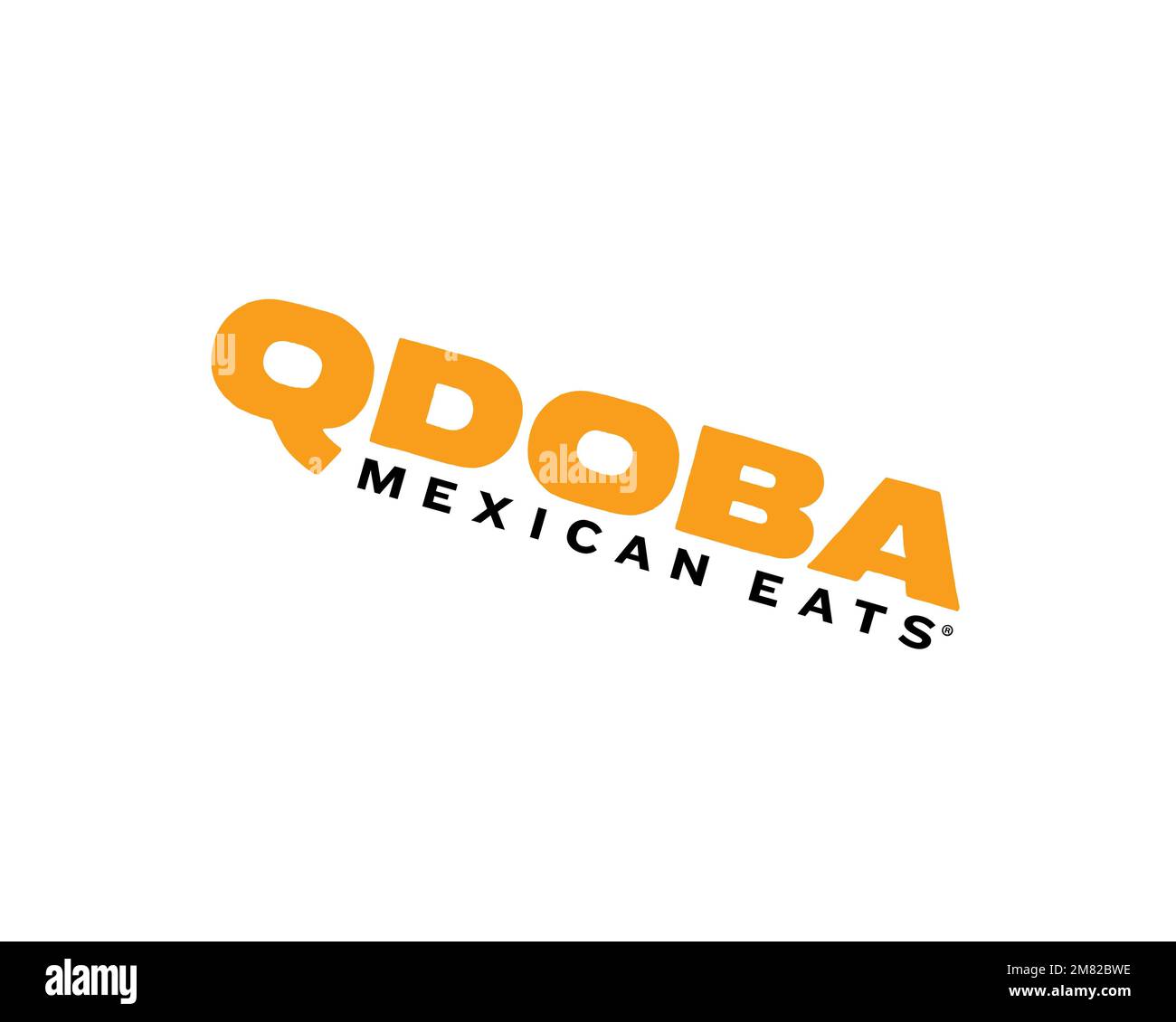 Qdoba, rotated logo, white background B Stock Photo - Alamy