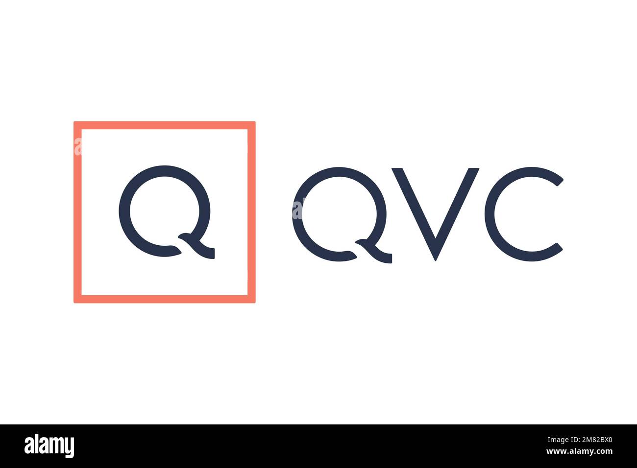 Qvc logo white background stock photo alamy