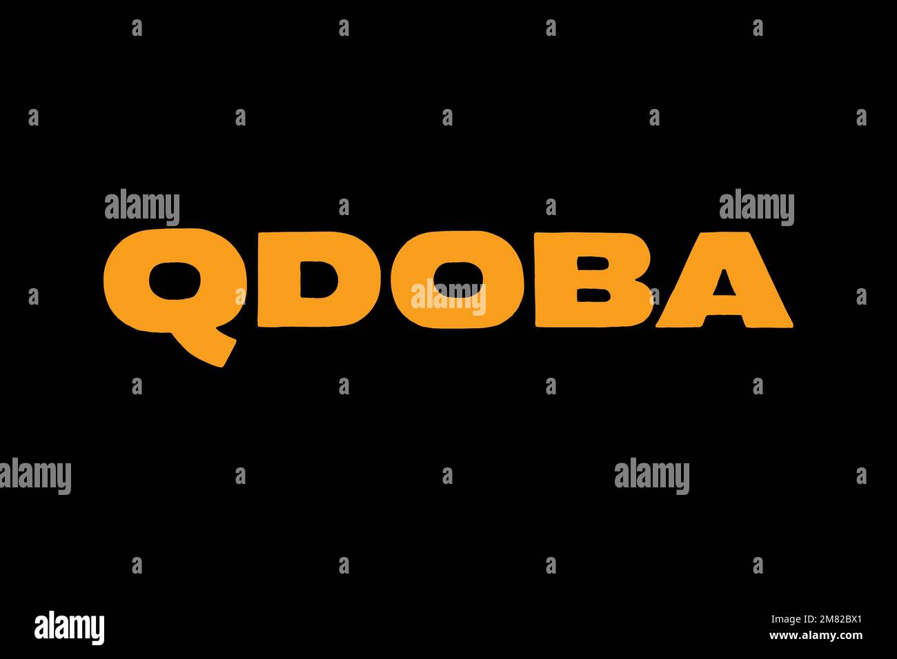 Qdoba, Logo, Black background Stock Photo - Alamy