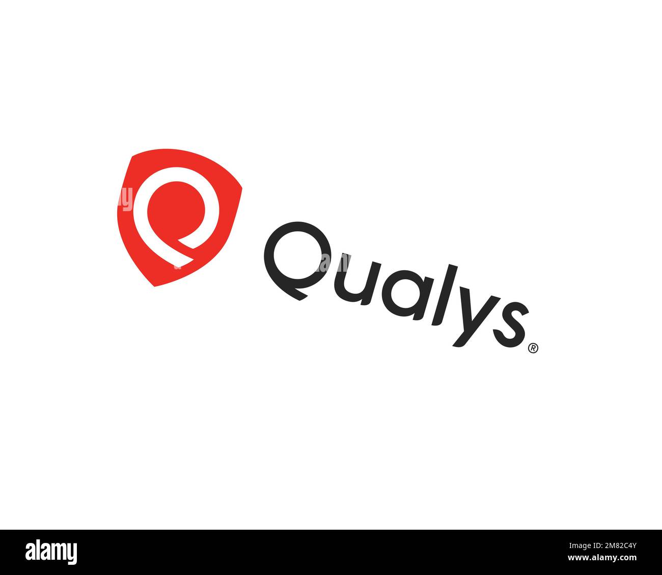 Qualys, rotated logo, white background B Stock Photo - Alamy