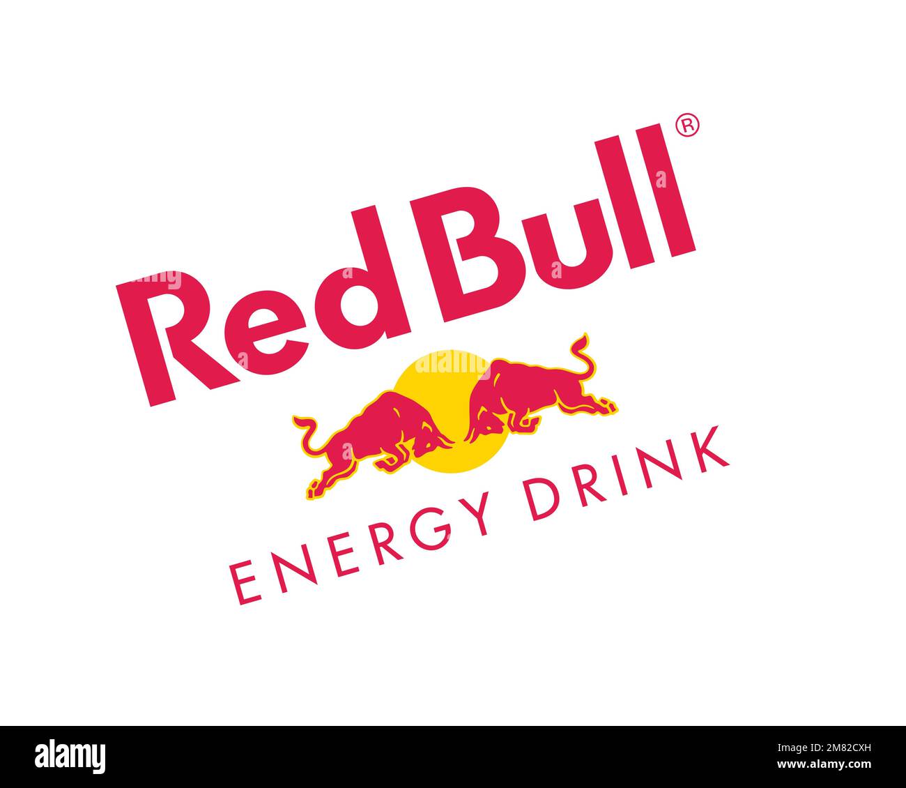Red Bull, Rotated Logo, White Background Stock Photo - Alamy