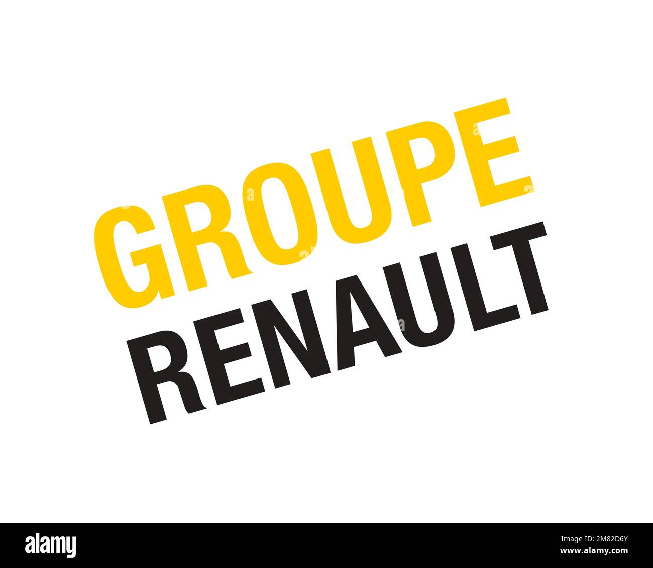 Renault Argentina, rotated logo, white background Stock Photo - Alamy