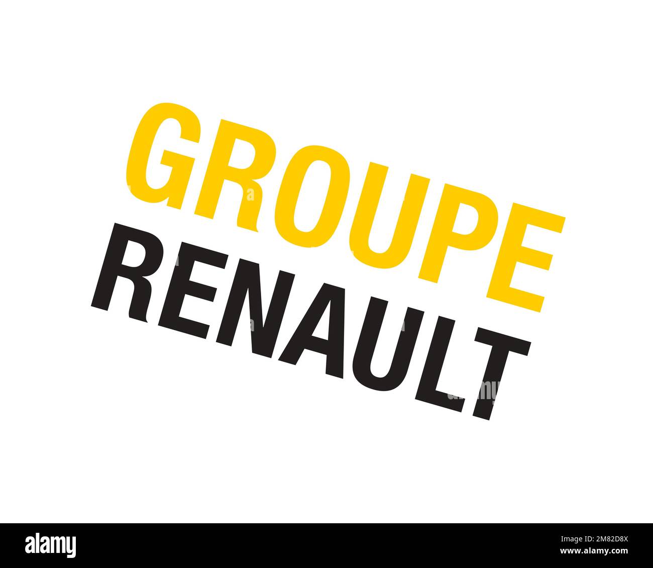 Renault Argentina, rotated logo, white background B Stock Photo - Alamy
