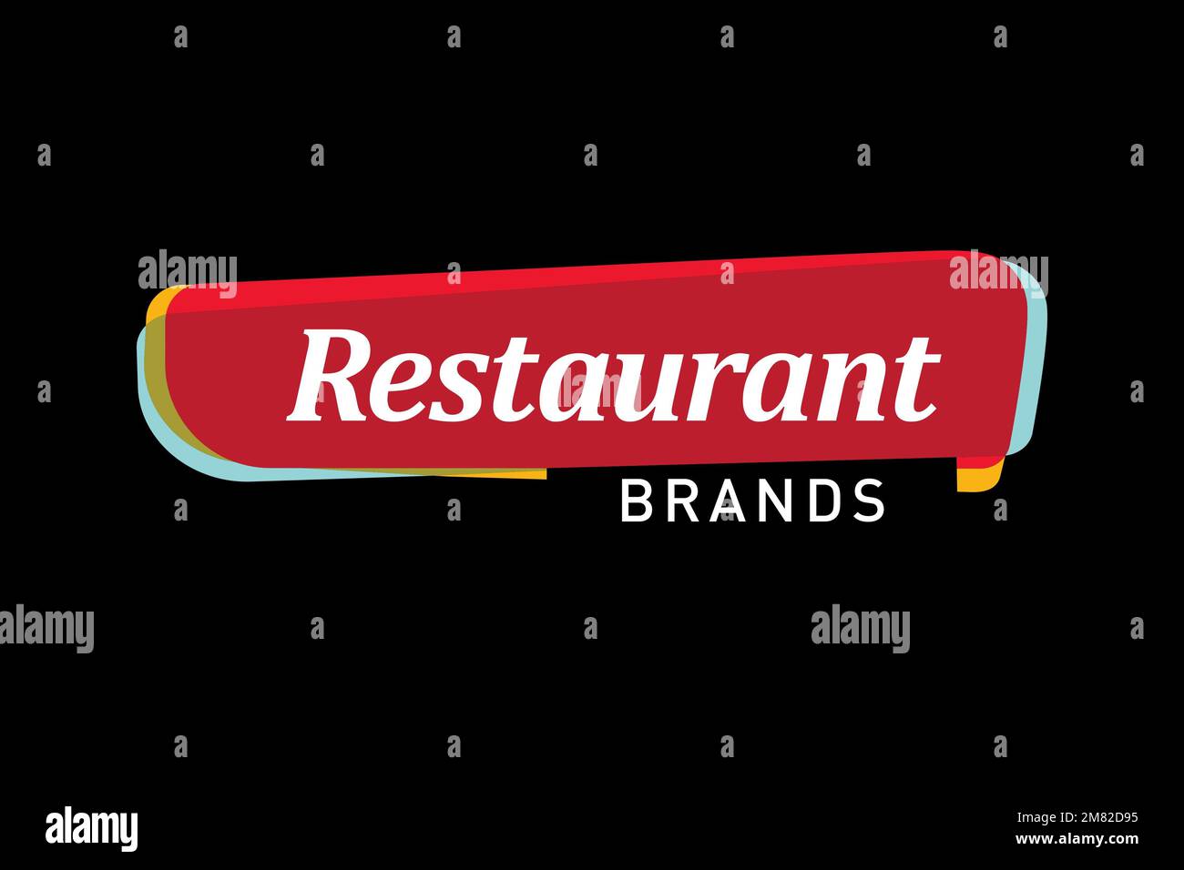 Restaurant Brands, Logo, Black Background Stock Photo - Alamy