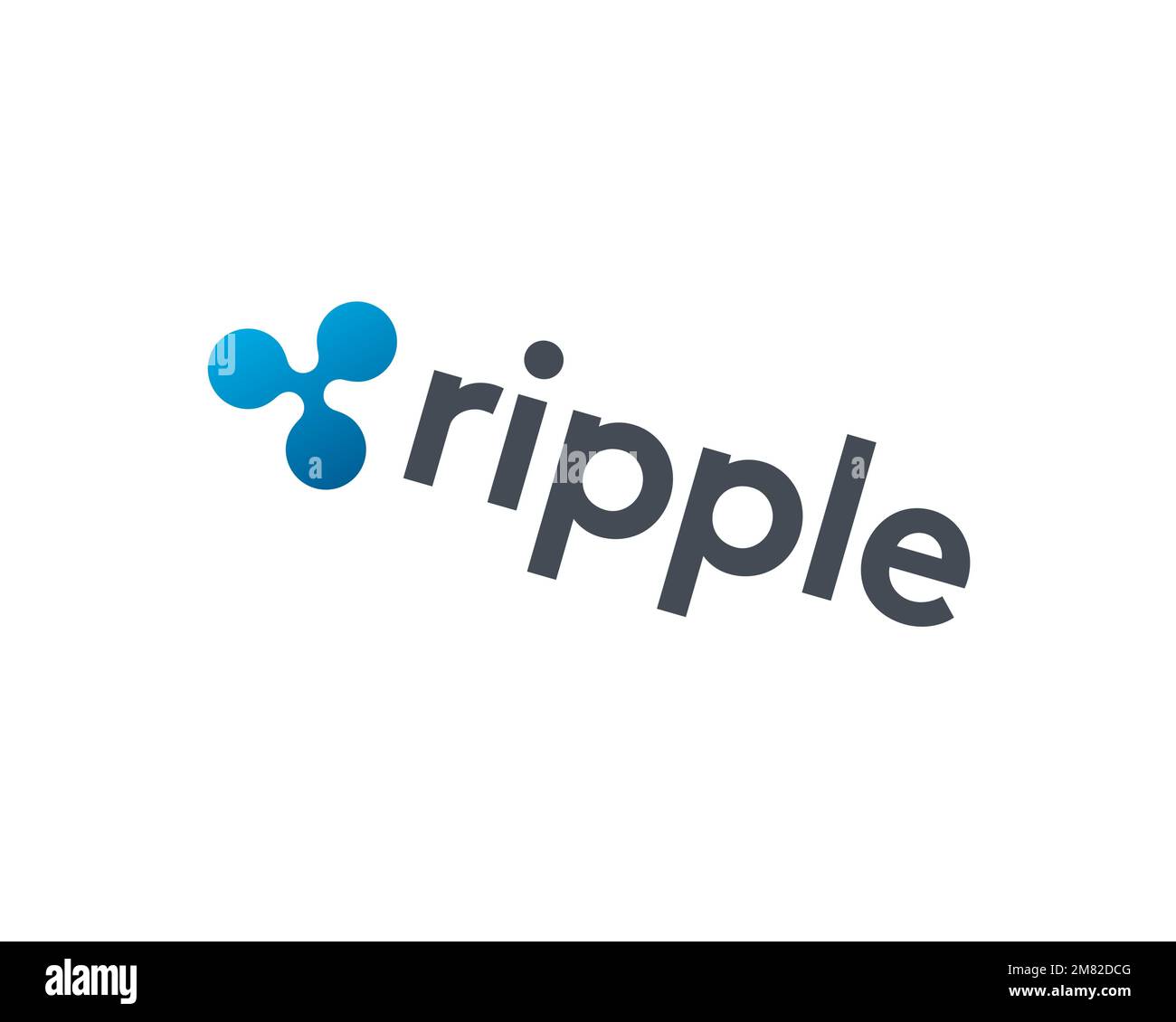 Ripple Labs Rotated Logo White Background B Stock Photo Alamy